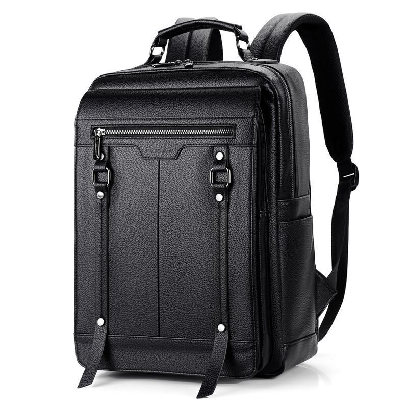 Sac à dos homme en cuir élégant – Grande capacité et style professionnel
