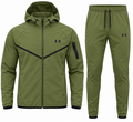Ensemble de sport homme à capuche – Veste zippée et pantalon jogging