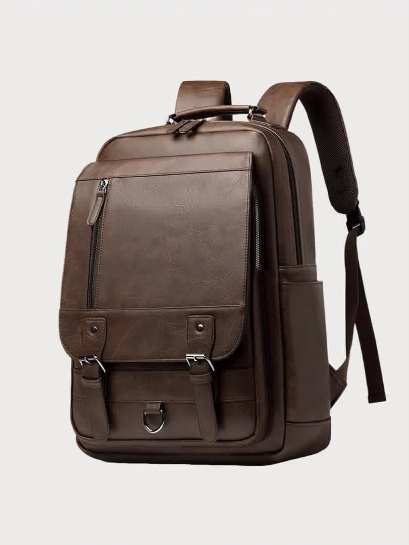 Sac à dos homme élégant en cuir – Grand format, pratique & polyvalent