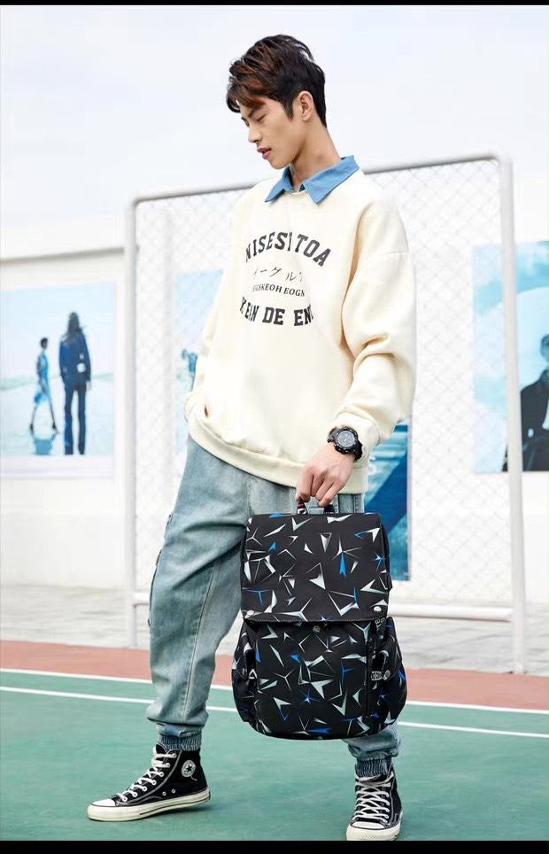 Sac à Dos Urbain Imprimé – Grande Capacité & Style Moderne