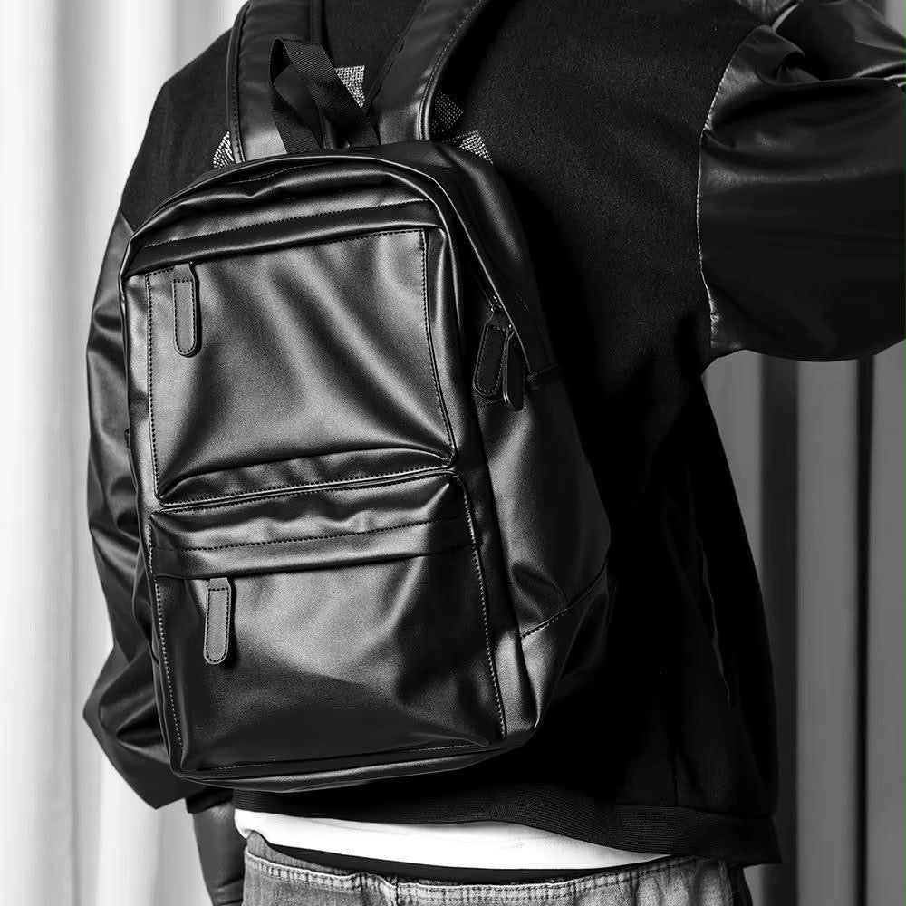 Sac à Dos Cuir Élégant Homme & Femme – Multi-Poches pour Ordinateur & Tablette