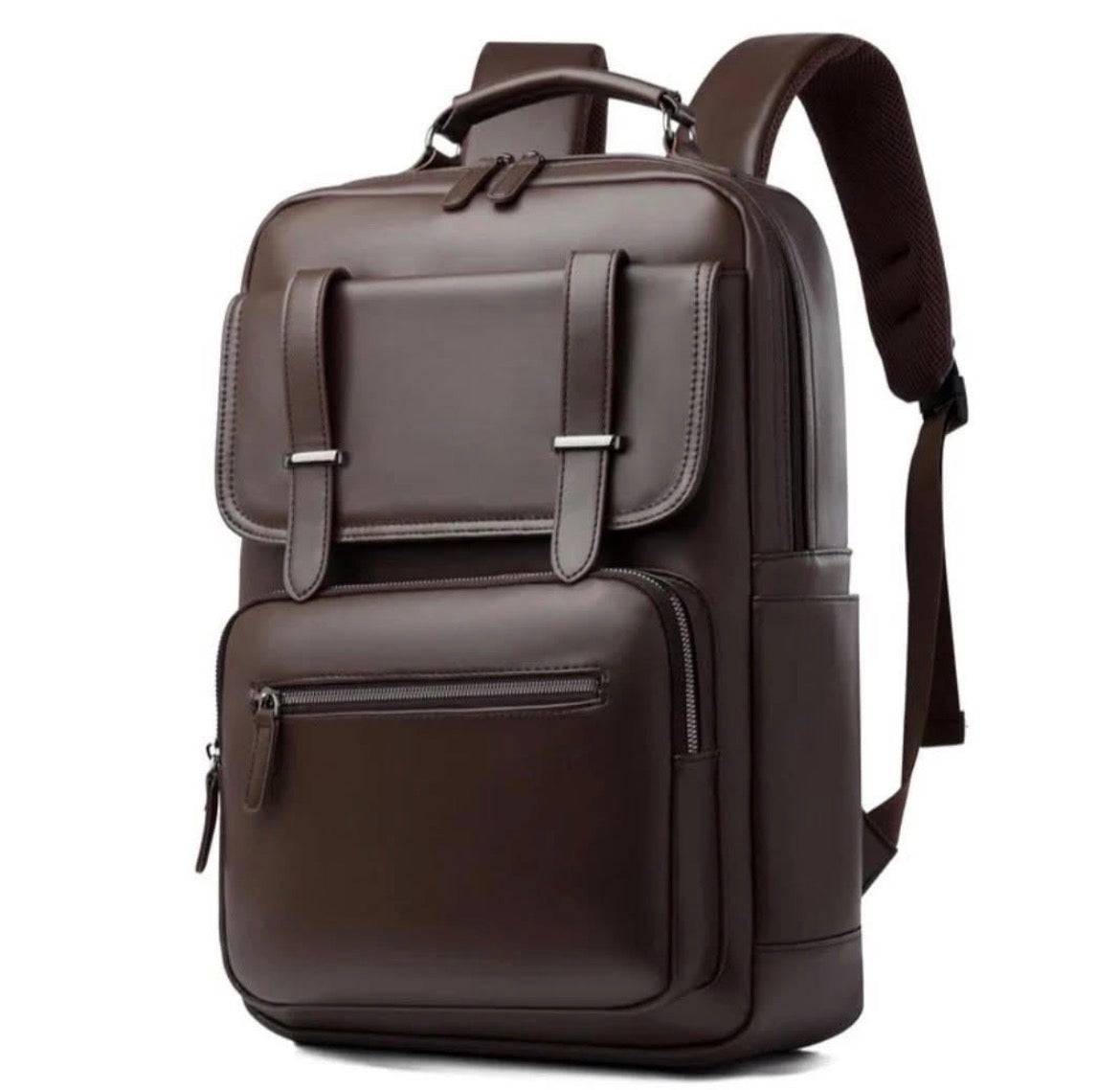Sac à Dos Business en Cuir Premium – Compartiment PC Portable & Style Élégant