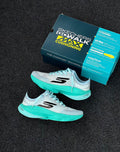 Baskets de running Skechers GO WALK Hyper Burst – Blanc et turquoise, légères et confortables | SD Market