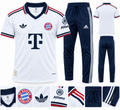 Ensemble Bayern Munich Homme Blanc et Bleu Marine – Maillot + Pantalon