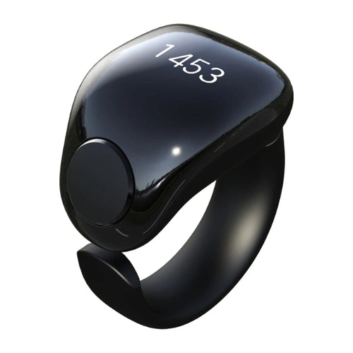 Bague Intelligente iTasbih – Compteur de Dhikr avec Écran OLED et Rappels de Prière