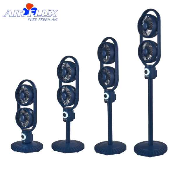Ventilateur sur Pied Double Turbine AIRFLUX – Puissance & Rafraîchissement Intense
