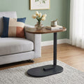 : Mini Table Basse Coulissante Sous Canapé – Plateau Bois & Support Métal pour Café, Livre et Ordinateur