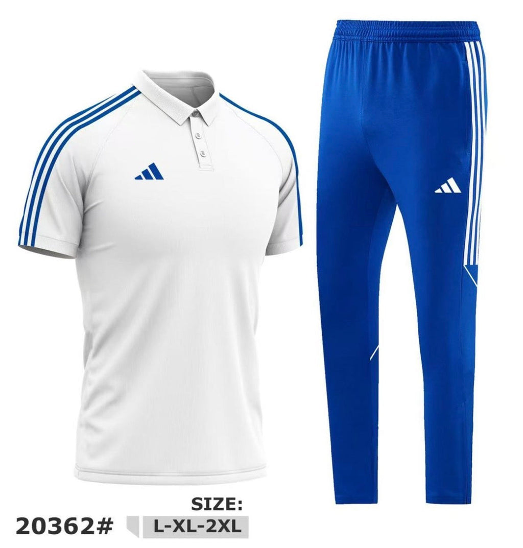 Ensemble Polo & Pantalon de Sport Homme – Style Adidas – Modèle 20362