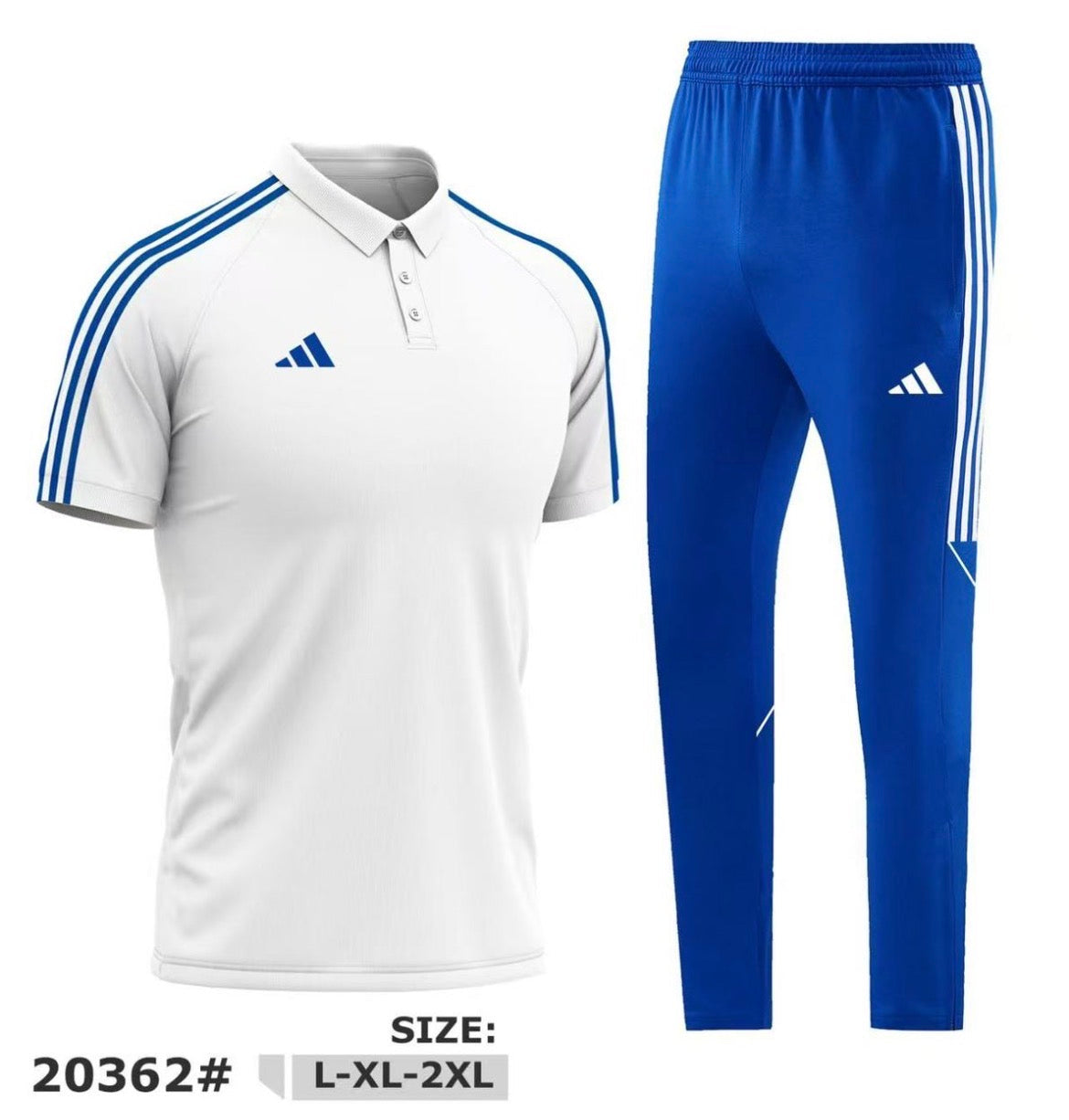 Ensemble Polo & Pantalon de Sport Homme – Style Adidas – Modèle 20362